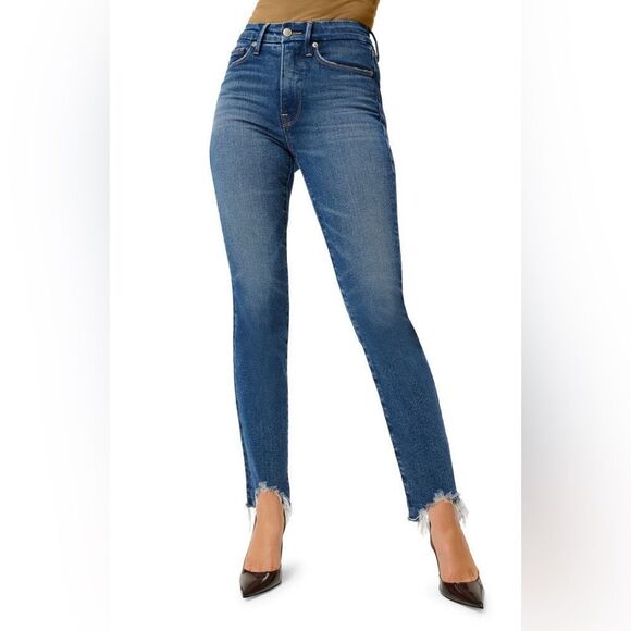 Old Navy Cut-Off Hem Boyfriend Straight Jeans for Women Sz 14 - Picture 1 of 9